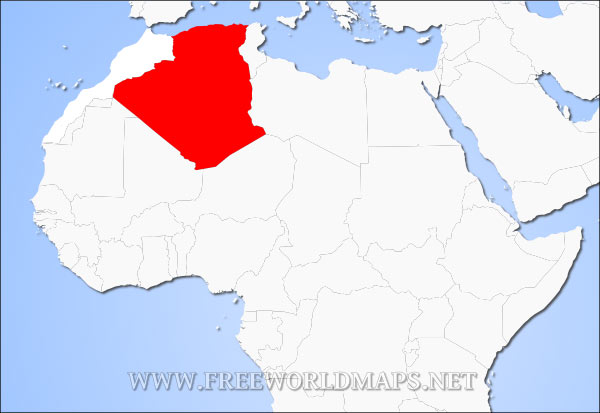 Algeria location in Africa