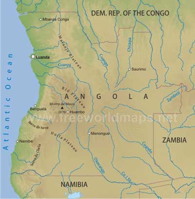 Angola geography