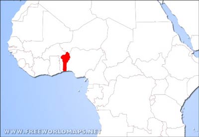 Benin location map
