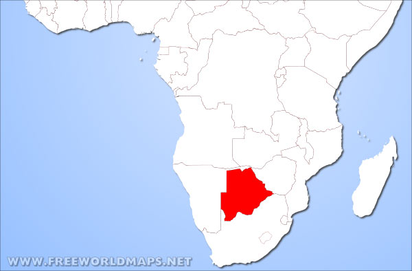 Botswana location in Africa Botswana location in Africa