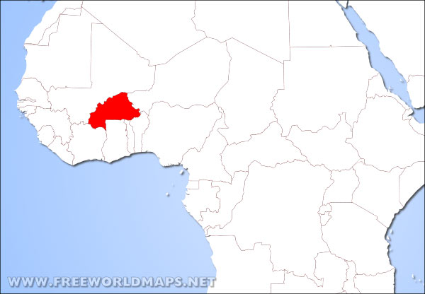 Burkina Faso location in Africa Burkina Faso location in Africa