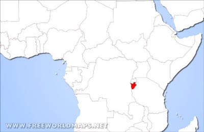 Burundi location map