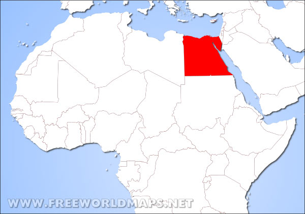 Egypt location in Africa Egypt location in Africa