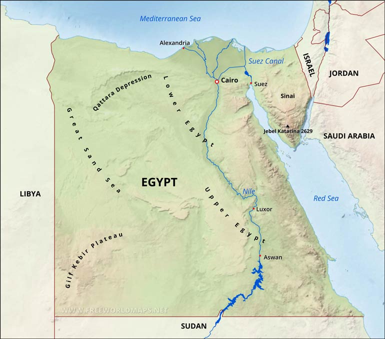 Egypt Map Egypt Map