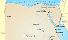 Egypt political map Egypt political map