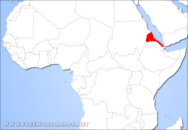 Eritrea location in Africa