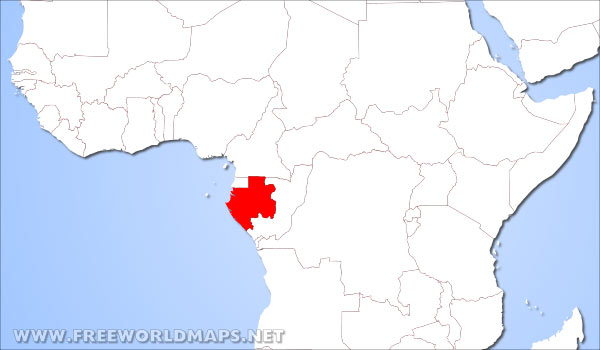 Gabon location in Africa Gabon location in Africa