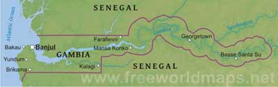 Gambia geography Gambia geography