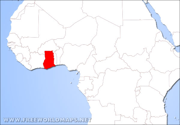 Ghana location in Africa Ghana location in Africa