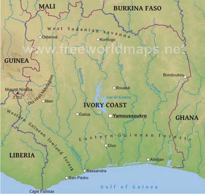 Ivory Coast geography