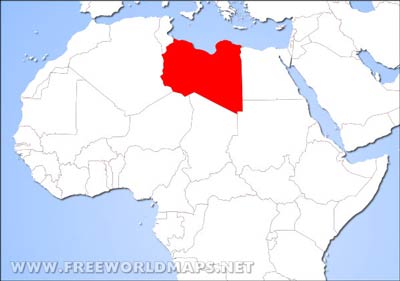 Libya location map