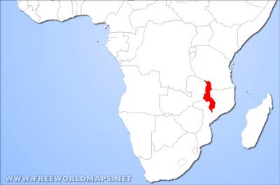 Malawi location map Malawi location map