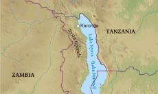 Physical map of Malawi Physical map of Malawi