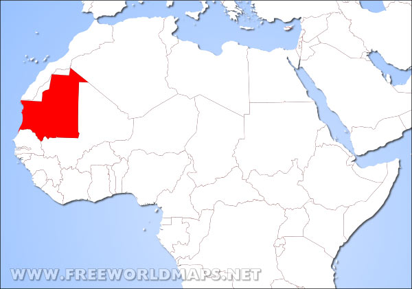 Mauritania location in Africa