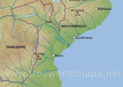 Mozambique geography Mozambique geography