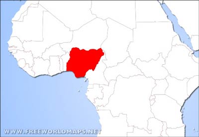 Nigeria location map