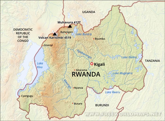 Rwanda Map