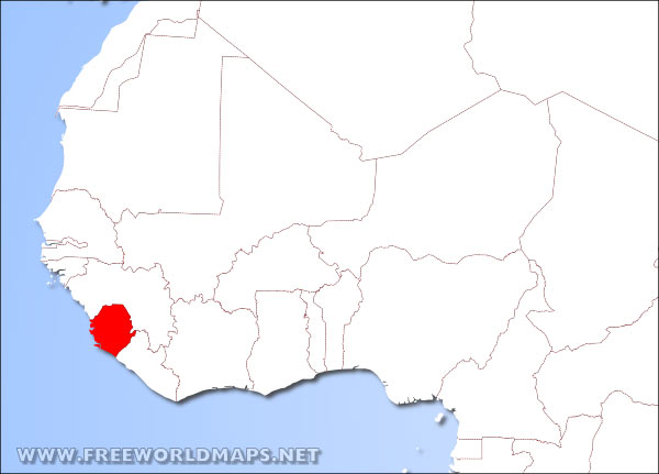 Sierra Leone location in Africa