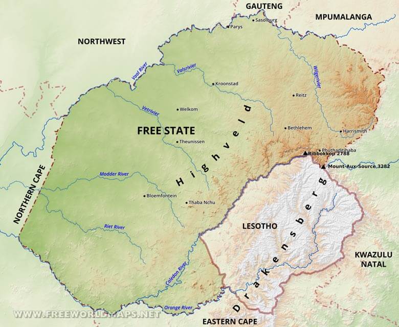 Free State map