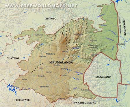 Mpumalanga geography Mpumalanga geography