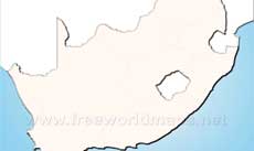 Outline maps of South Africa