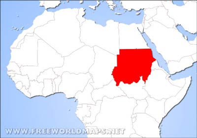 Sudan location map