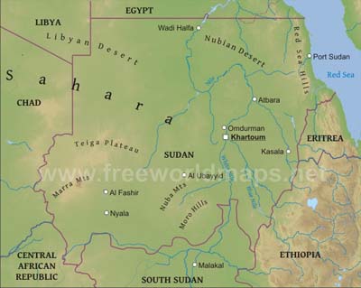 Sudan geography