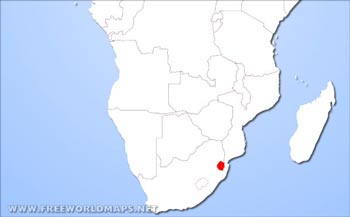 Eswatini location map