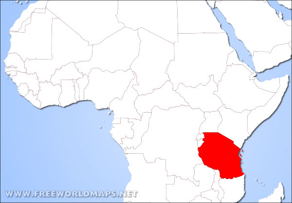 Tanzania location in Africa