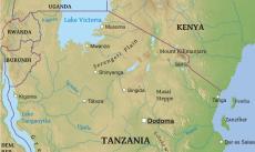 Tanzania map