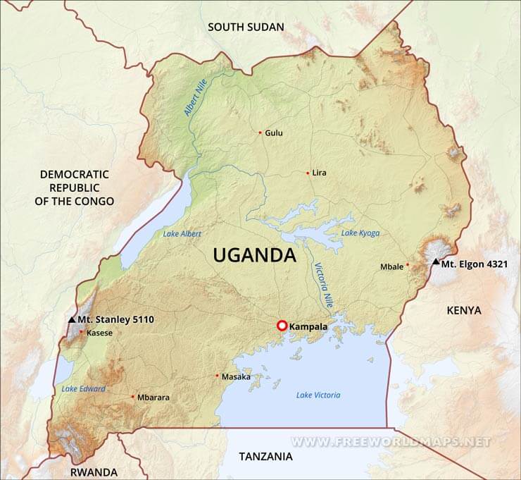 Uganda Map