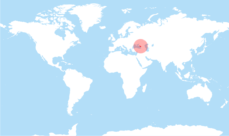 World map Abkhazia highlighted World map Abkhazia highlighted