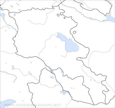 Armenia printable map HD