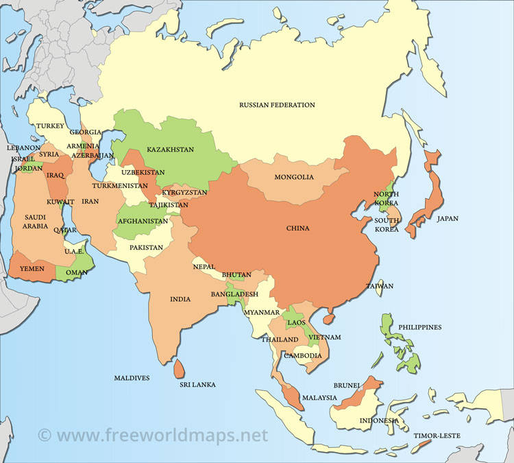 Asia countries Asia countries