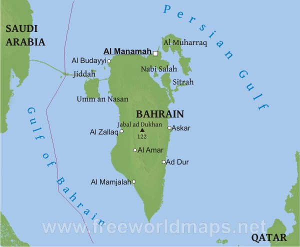 Physical features of Bahrain