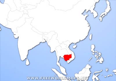 Cambodia location map