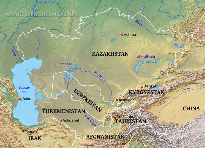 Central Asia geography Central Asia geography
