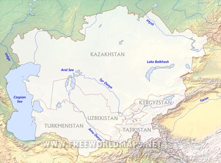 Central Asia rivers Central Asia rivers