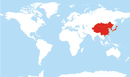 East Asia location map