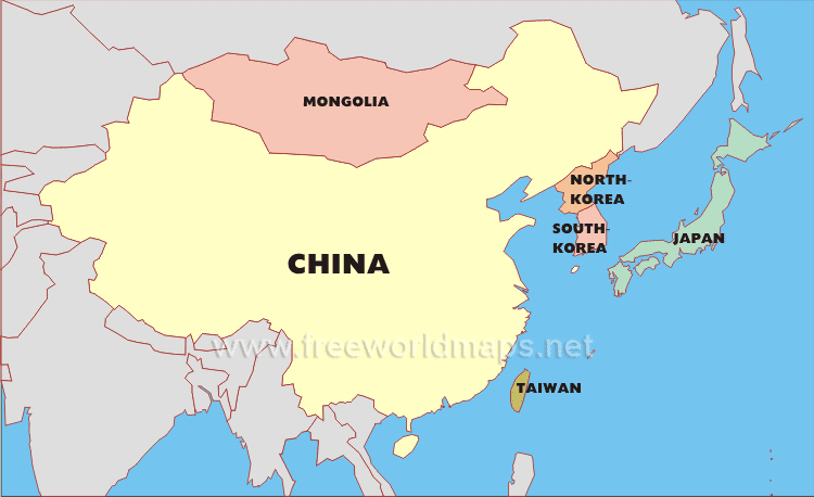 East Asia map