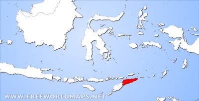 East Timor location map