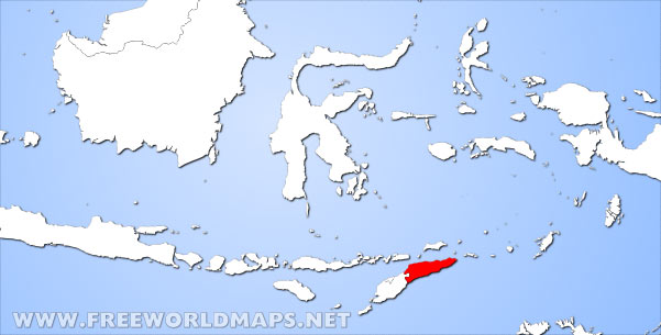 East Timor location in Asia