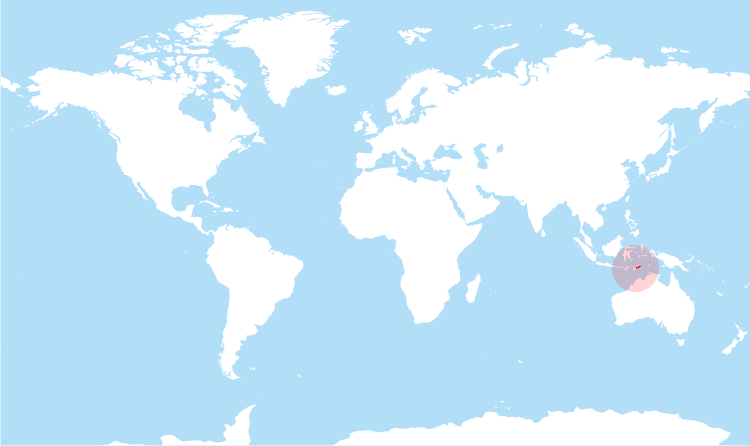 World map East Timor highlighted