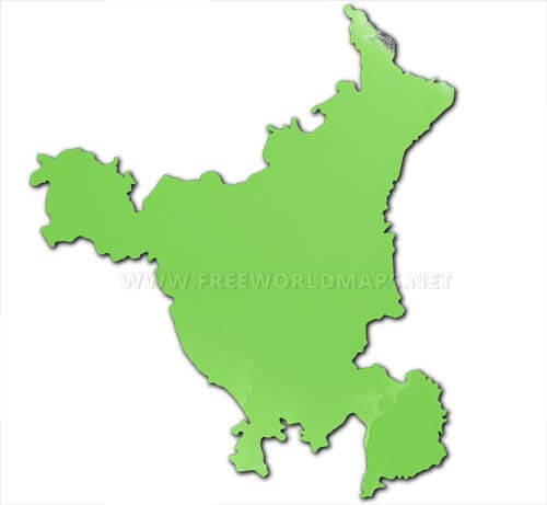 Haryana HD blank map Haryana HD blank map