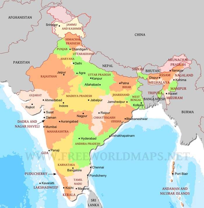 India Political Map India Political Map