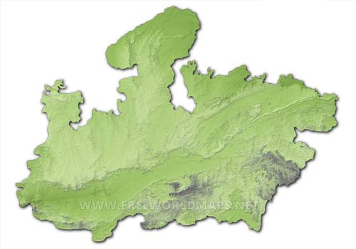 Madhya Pradesh HD blank map Madhya Pradesh HD blank map