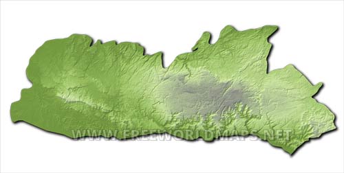 Meghalaya HD blank map