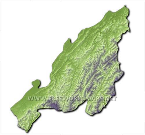 Nagaland HD blank map Nagaland HD blank map