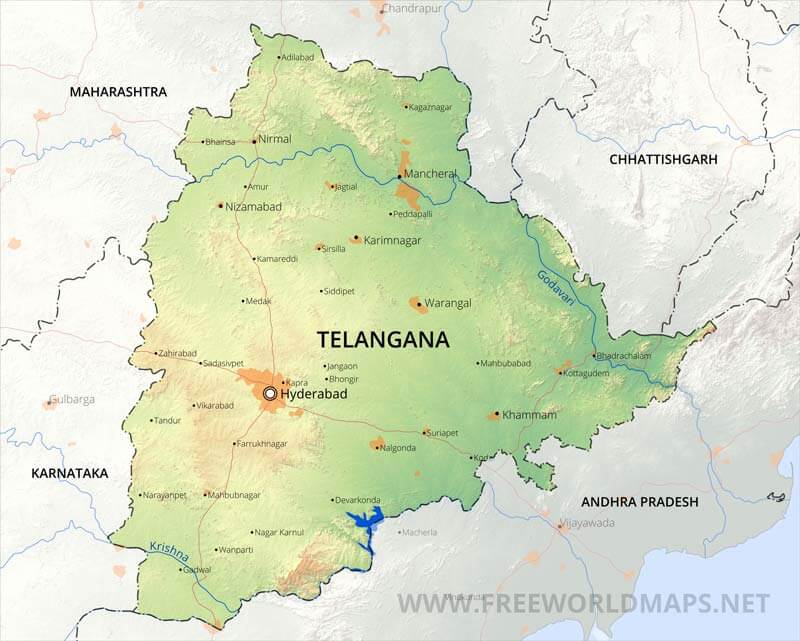 Telangana map