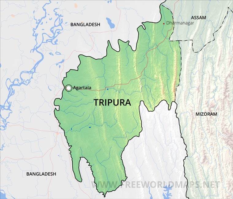 Tripura map